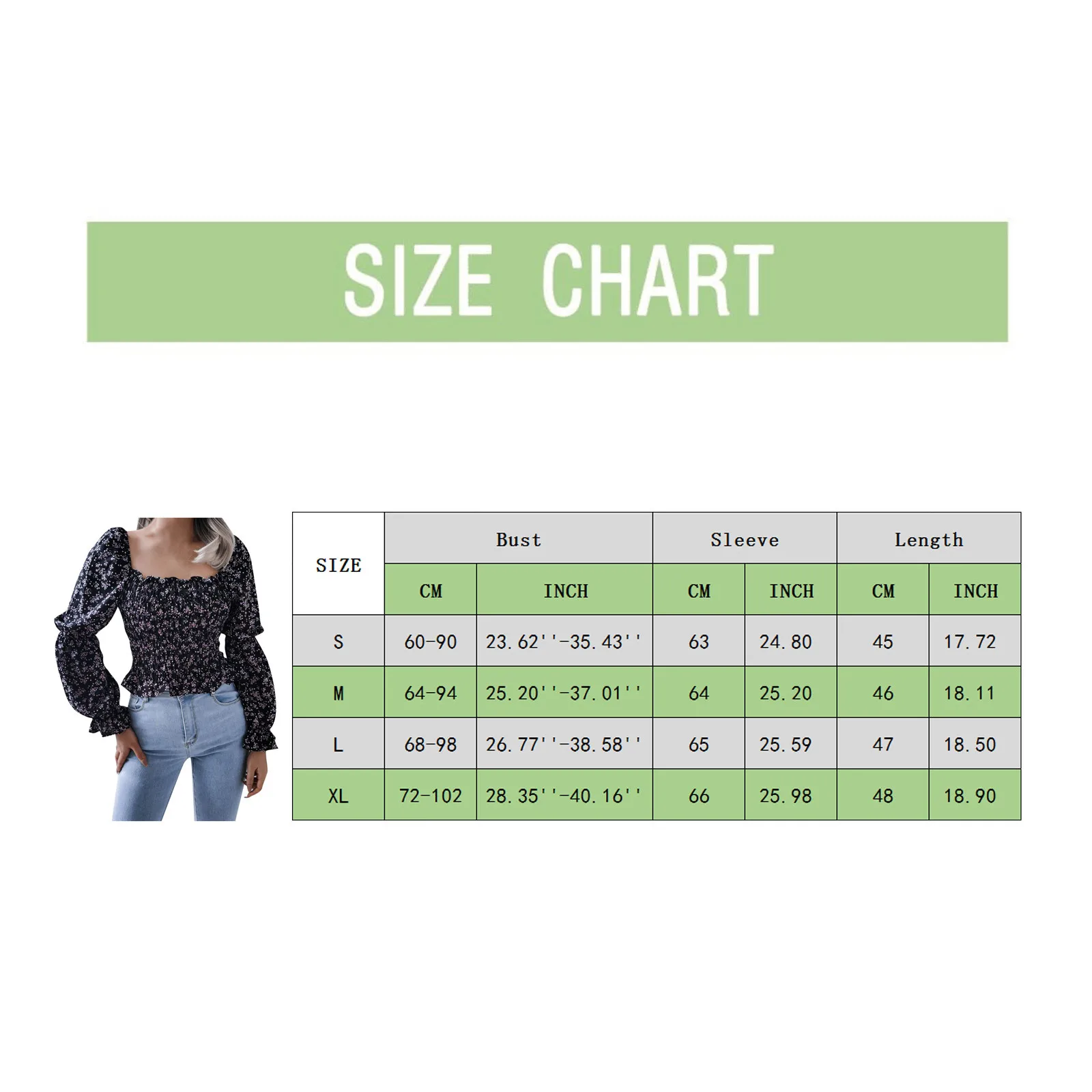 

Women Long Sleeved Chiffon Blouse Square Collar Elegant New Style Soft Flared Sleeves Flounces 2021 Summer New Print Tops