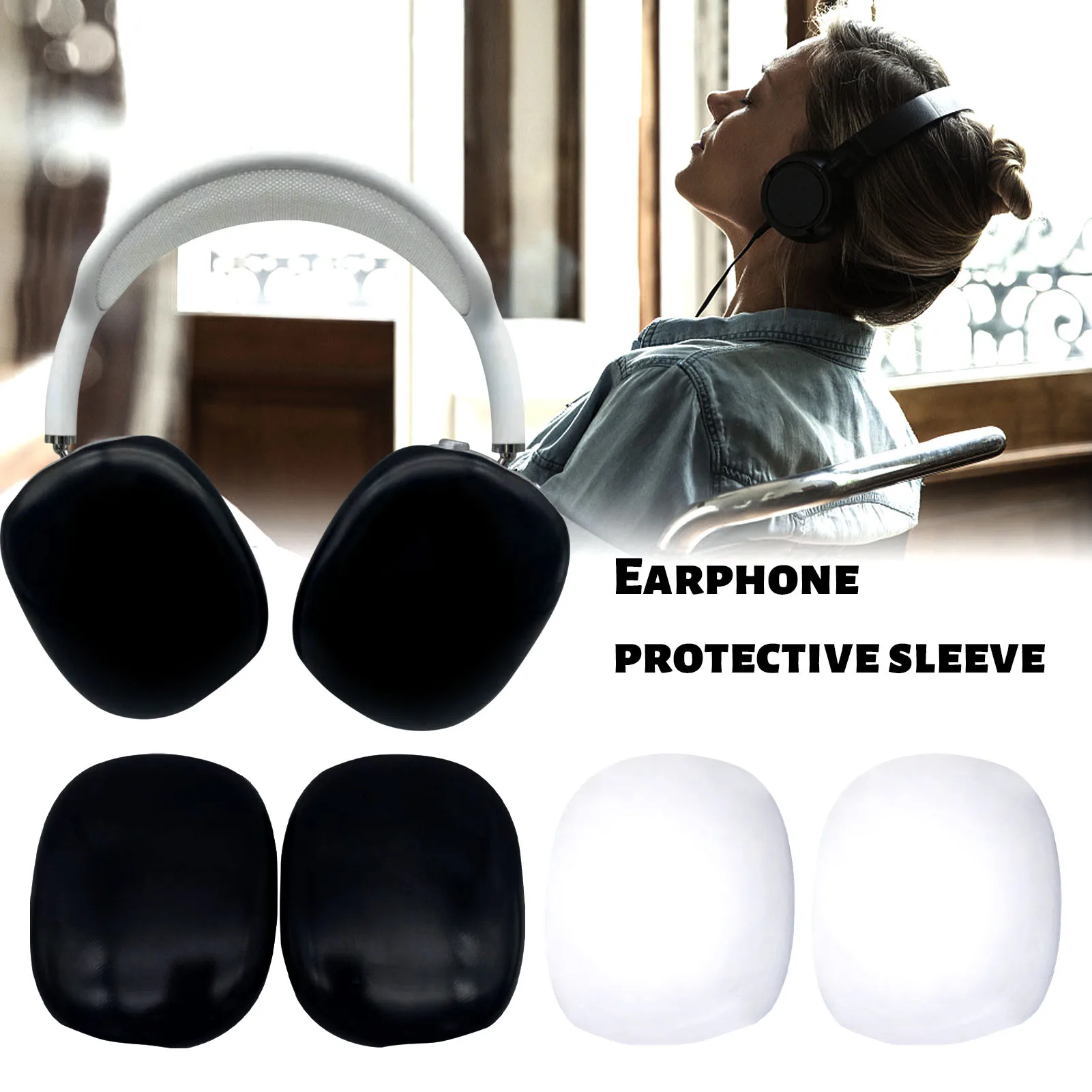 

Glossy PC Shell Headphone Cup Cover For AirPods Max, Anti-scratch Ultra-thin Protective Case Headphones Accessories