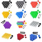 20 штук 17 мм Автомобильные Колесные гайки чехлы на сиденья авто Кепки s Защита винта ступицы болт крышки головки Кепки Пластик колесо болтов стайлинга автомобилей