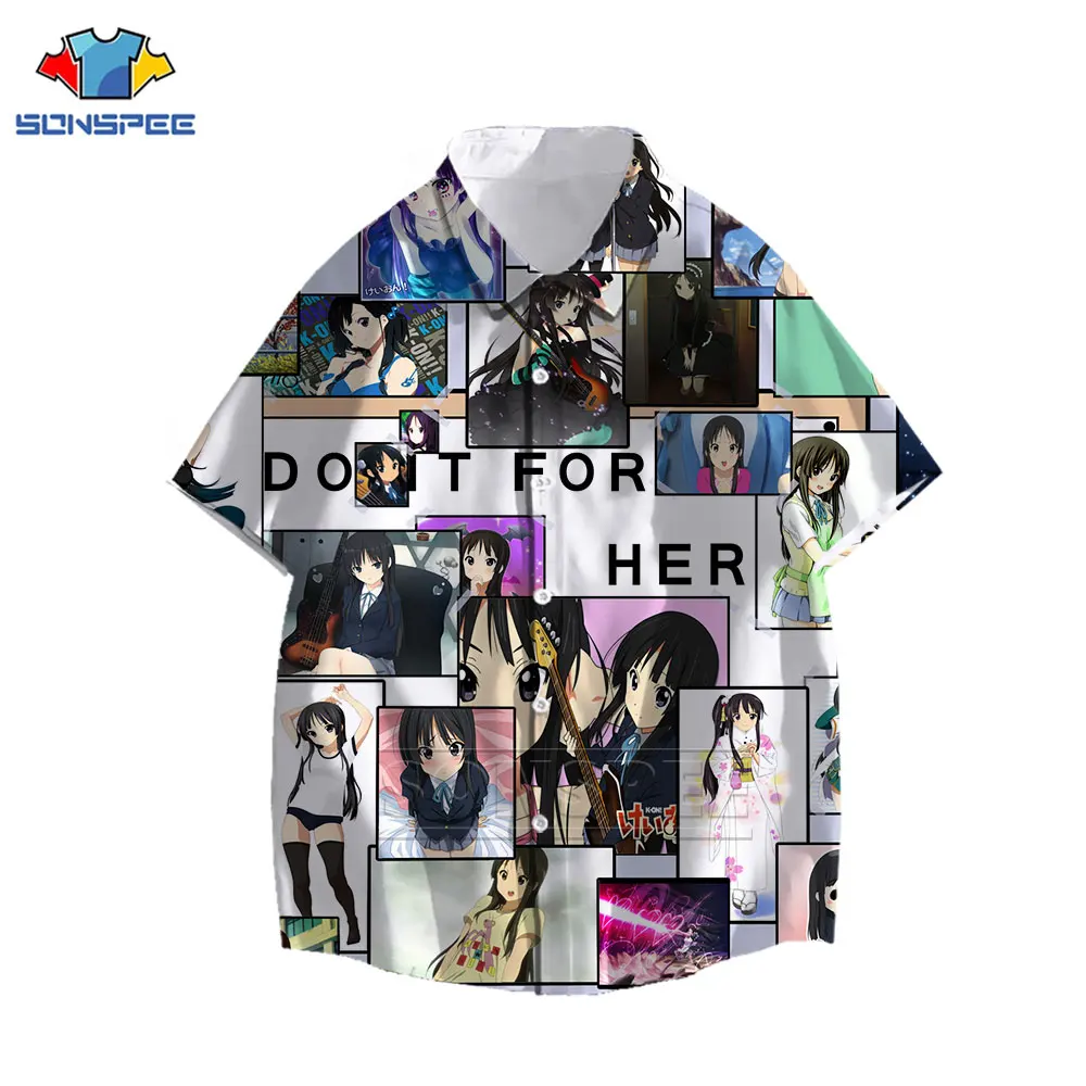 Kawaii Japan Anime Cartoon Boy Girl Loli Shirt 3D Print Many Characters Shirt Summer Casual Men Women Young Hawaiian Shirts Top