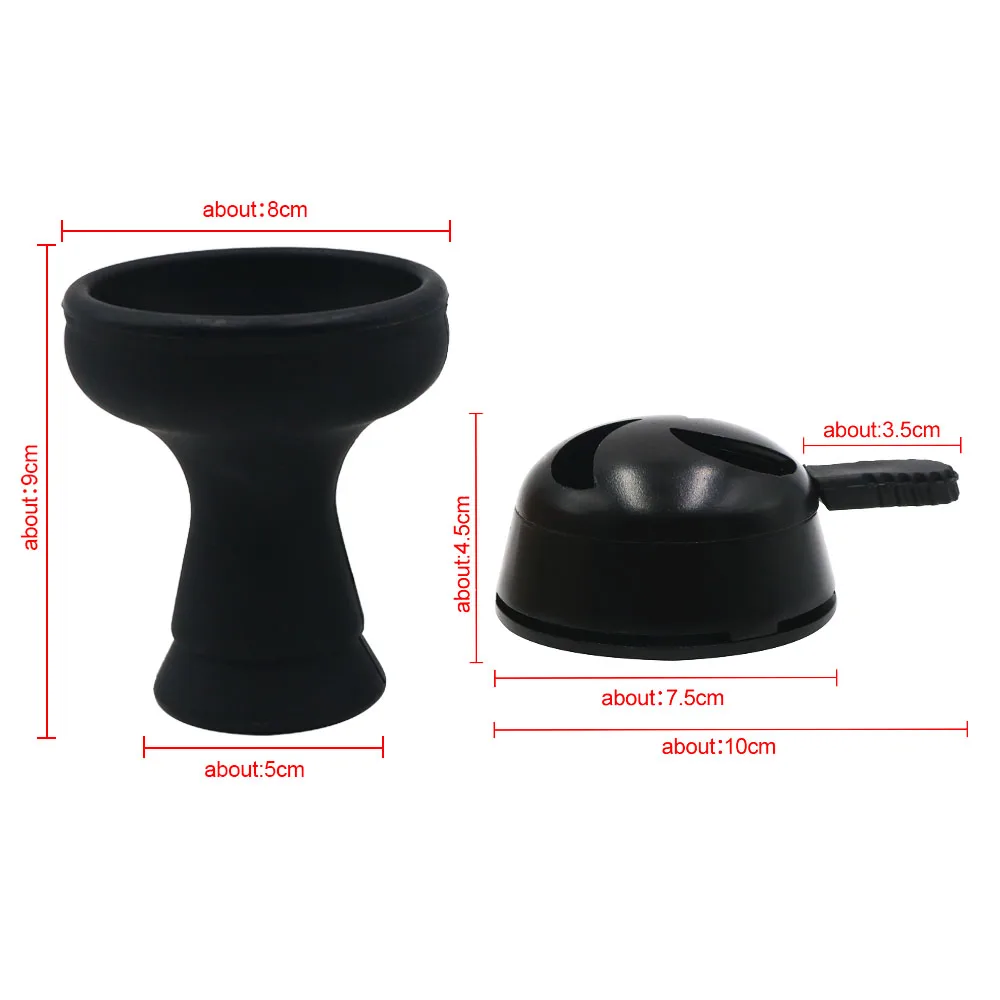 

1pc Round Porous Shape Seven Holes Shisha Silicone Bowl Hookah Accessories