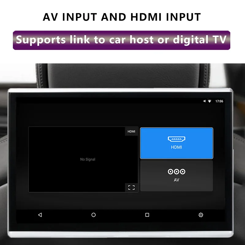 11,6 дюймовый Android 9,0 автомобильный монитор на подголовник 1920*1080 4K 1080P сенсорный экран wifi/Bluetooth/USB/SD/HDMI/FM/Mirroring/Miracast/MP5