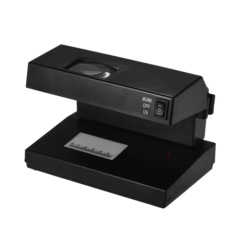 Portable Desktop Counterfeit Bill Detector Cash Currency Banknotes Notes Checker Machine Support forUltraviolet UV and Watermark |