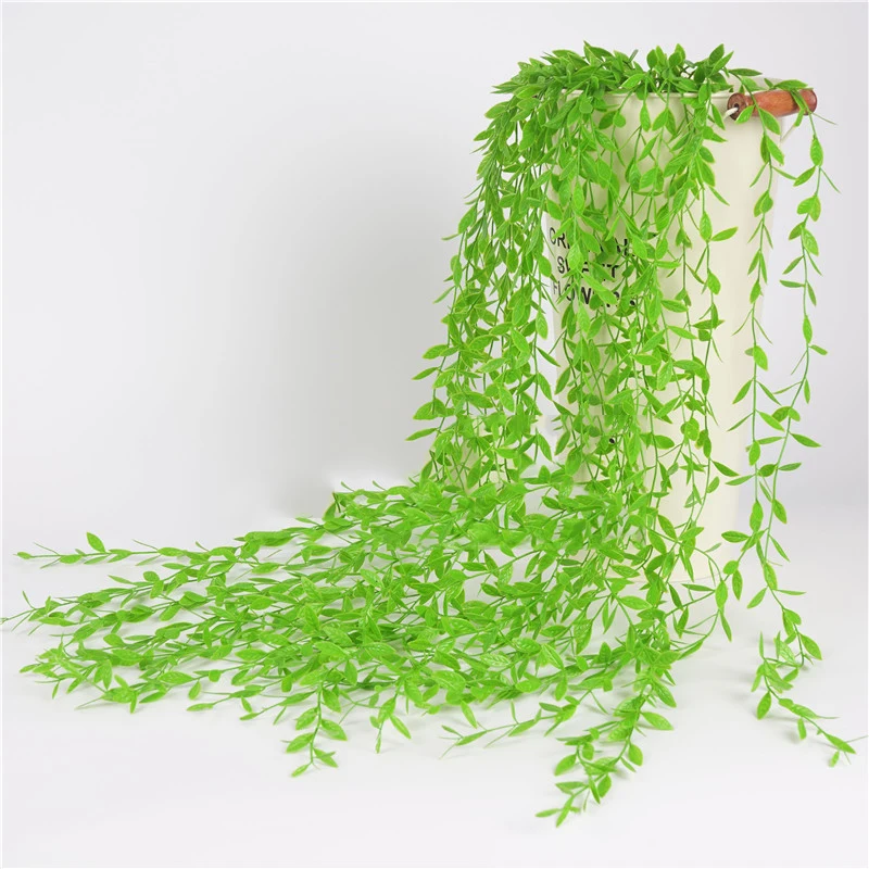 12x Artificial Vines 41.34in Faux Hanging Willow Leaves Home Party Wall Decor | Дом и сад