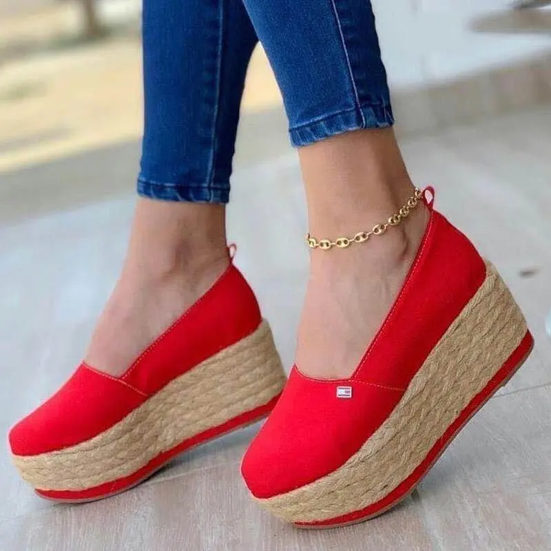

2021 New Women Flat Shoes Summer Vulcanized Shoes Solid Thick Bottom Women's Sandals Fashion Bow Casual Shoes Zapatos De Mujer