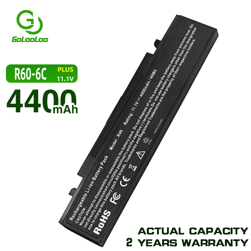 Golooloo 4400 мА/ч Батарея для samsung AA-PB4NC6B R60 R39 aa-pb2nc6b R410 R45 R458 R460 R509 R510 P210 P460 P50 P560 P60 Q210 |
