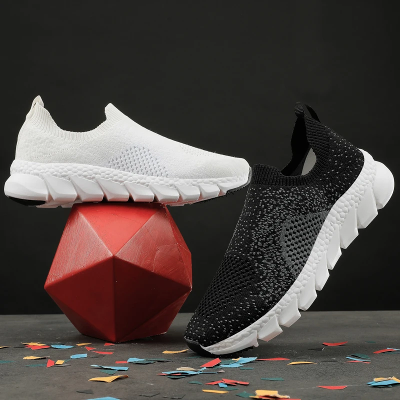 MAIJION/Повседневная обувь из сетчатого материала Модная вязаная повседневная