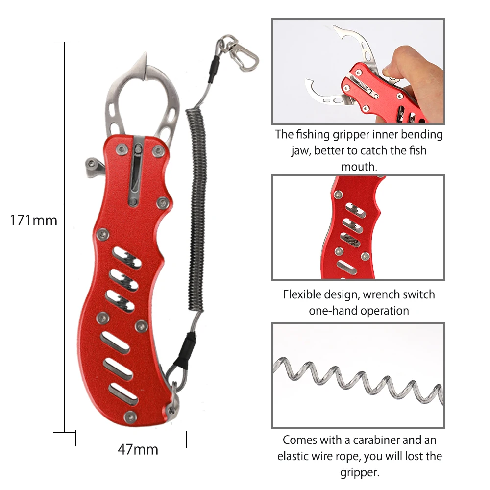 Рыболовные плоскогубцы из нержавеющей стали захватное приспособление для рыбы