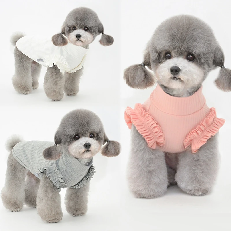 

Летняя рубашка для собак, жилет для домашних питомцев, одежда для кошек, чихуахуа, драпировка для щенков, костюм шнауцера из померанского пу...