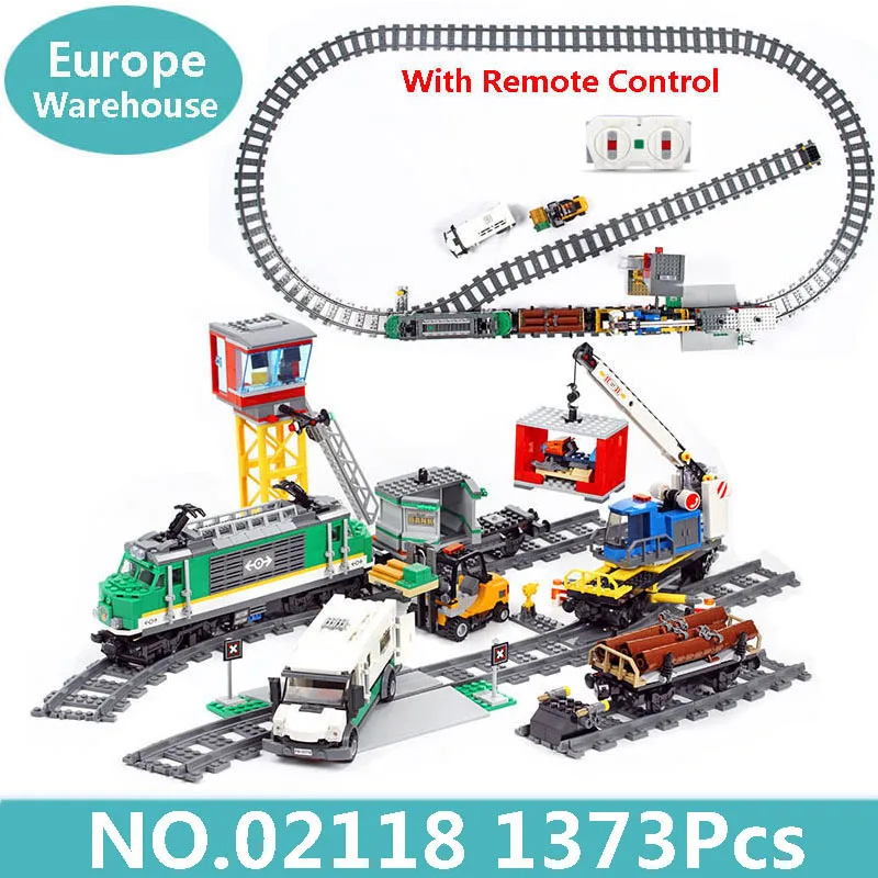 02118 King Bricks 02039 02118 с дистанционным управлением грузовой поезд технологические строительные блоки городской поезд игрушки для детей 60198 Lepinblocks - Цвет: 02118