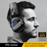 tactical sound pickup headset military airsoft noise reduction headphone army hunting shooting hearing protect earmuff headset