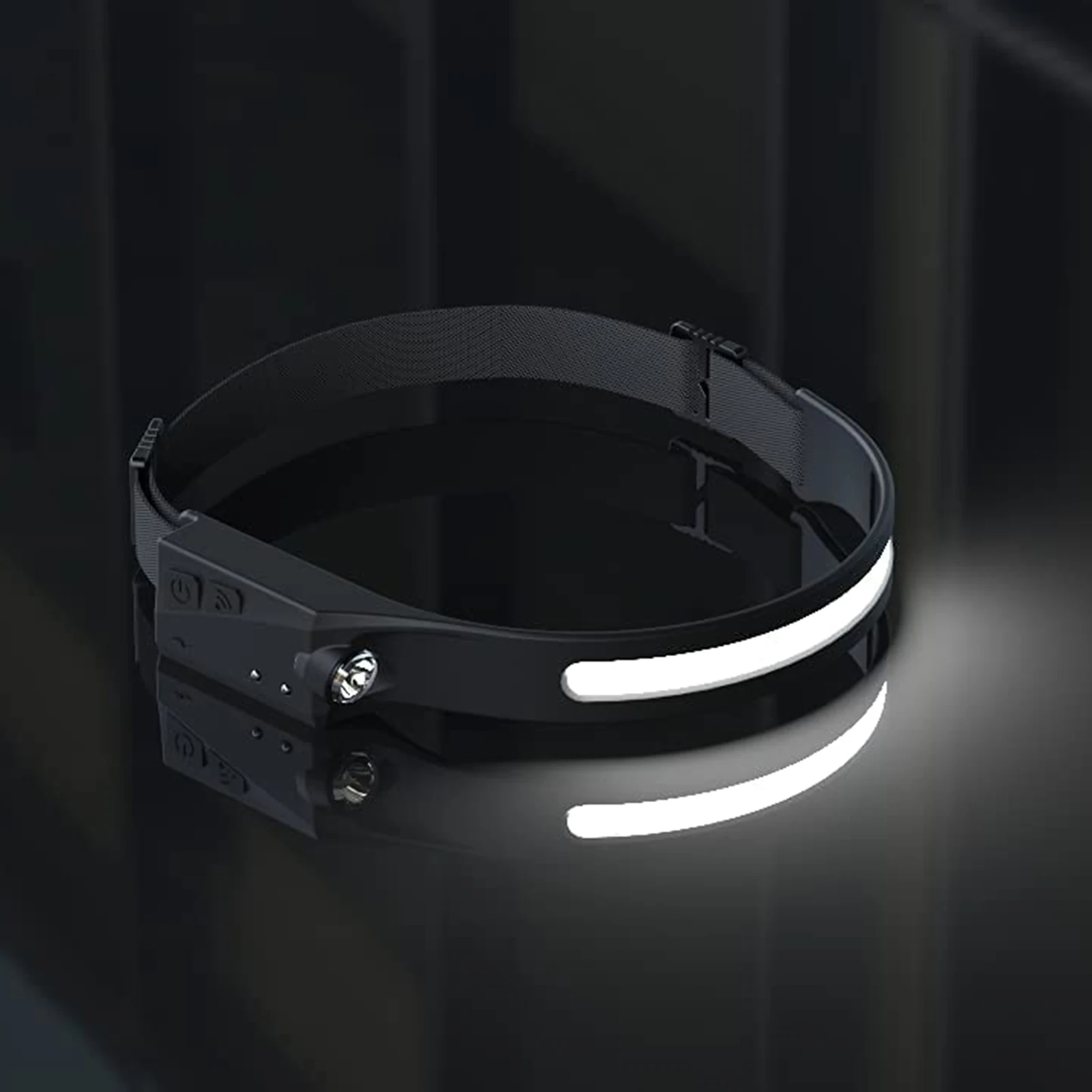 

Зарядка через USB фары Водонепроницаемый открытый головной светильник полный визуальный дизайн волна Сенсор широкий угол обзора-широкий ме...