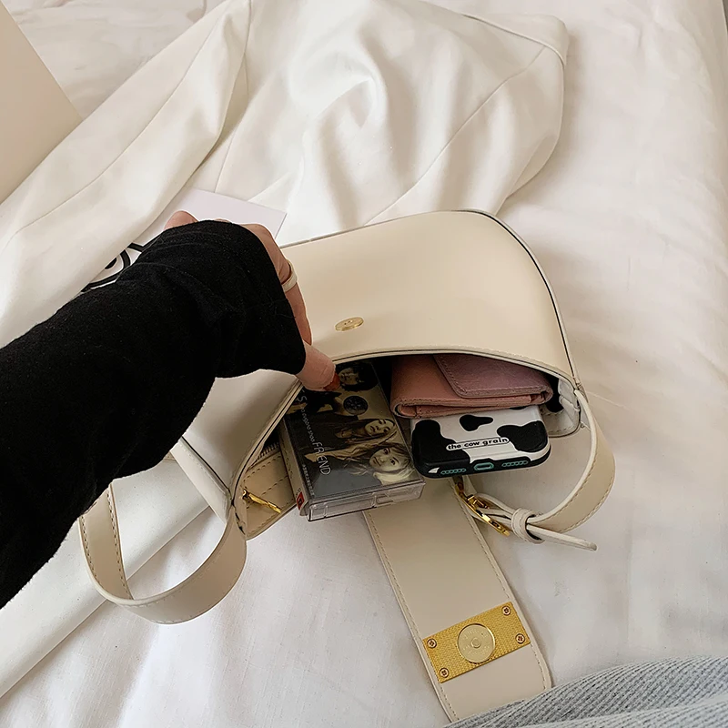 

Women's Bag Fashionable And Simple Lady Shoulder Bag Solid Color PU Leather Daily Appointment Office Female Messenger Bag Khaki