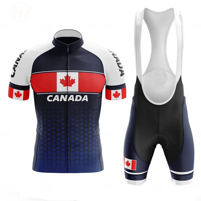 

Canadian style men's cycling clothing summer cycling wear bib short suit bicycle equipment bike wear Mtb Ropa Ciclismo Hombre