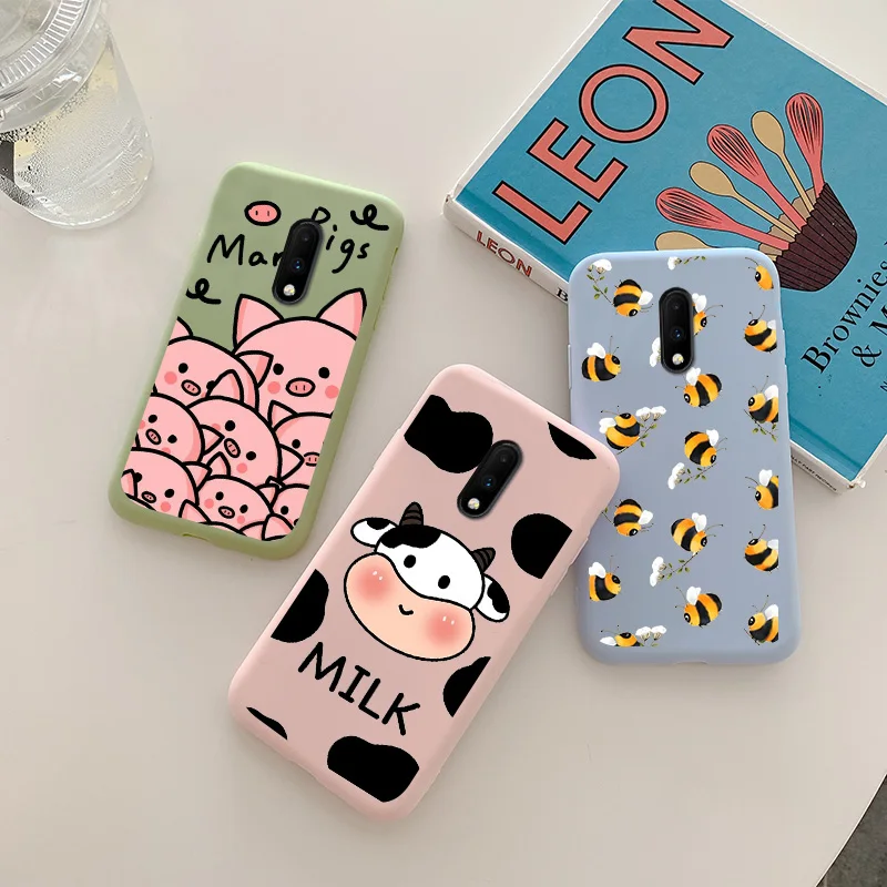 

Чехол для OnePlus 7, милый мягкий силиконовый чехол с рисунком животных для OnePlus 7 7T Pro, Модный чехол с рисунком дракона