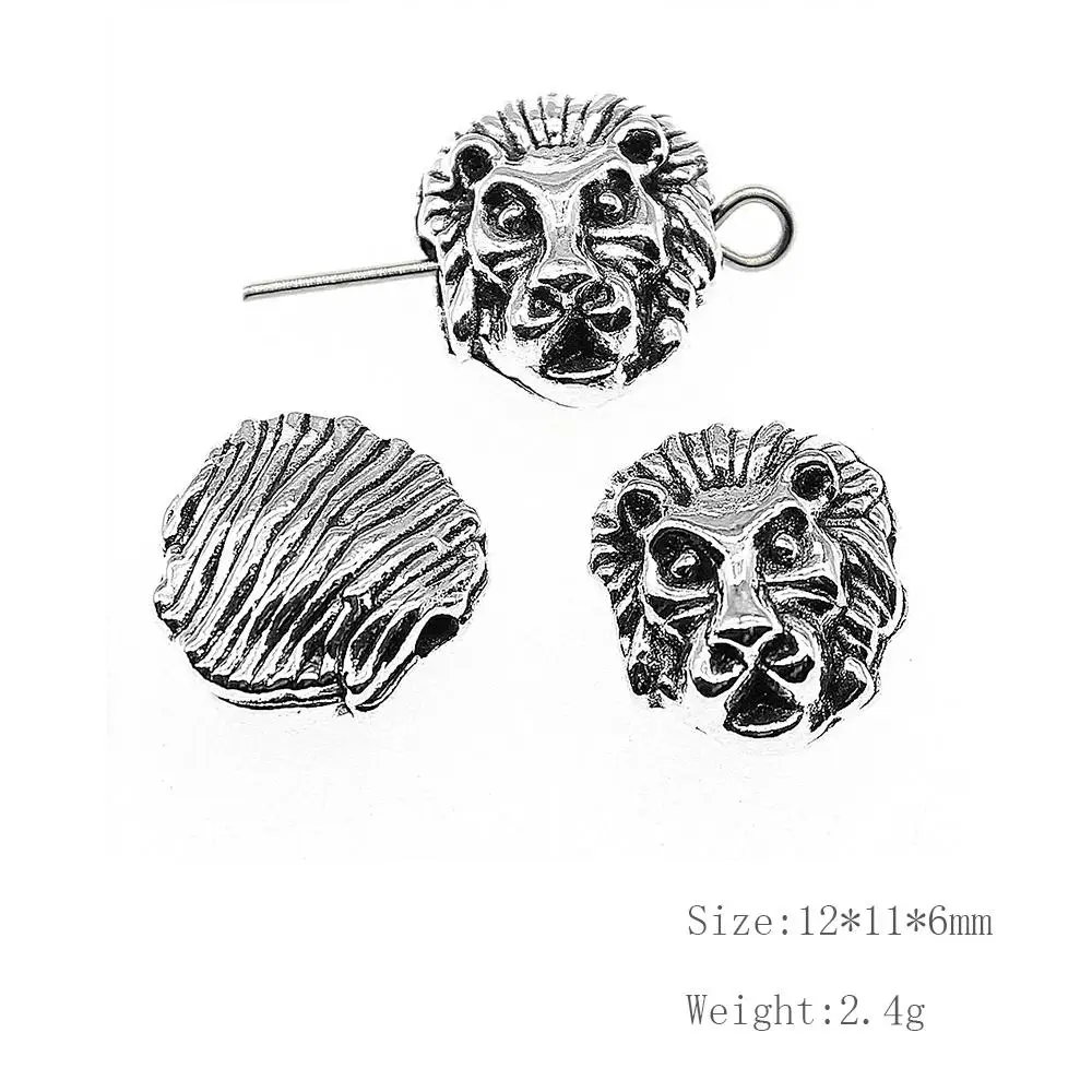 

Malzahar 12 Pieces Lion Small Hole Spacers Beads Jewelry Findings Components Diy Craft Supplies