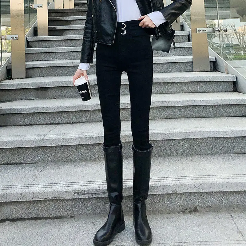 

Woman Jeans Pants High Waist Skinny Pants Women's Jeans Autumn Pencil Pants Skinny Trousers