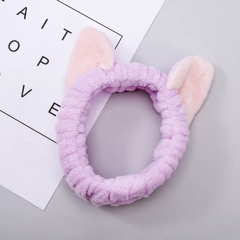 2020 новые повязки для женщин и девочек кошачьи уши мыть лицо тюрбан макияж