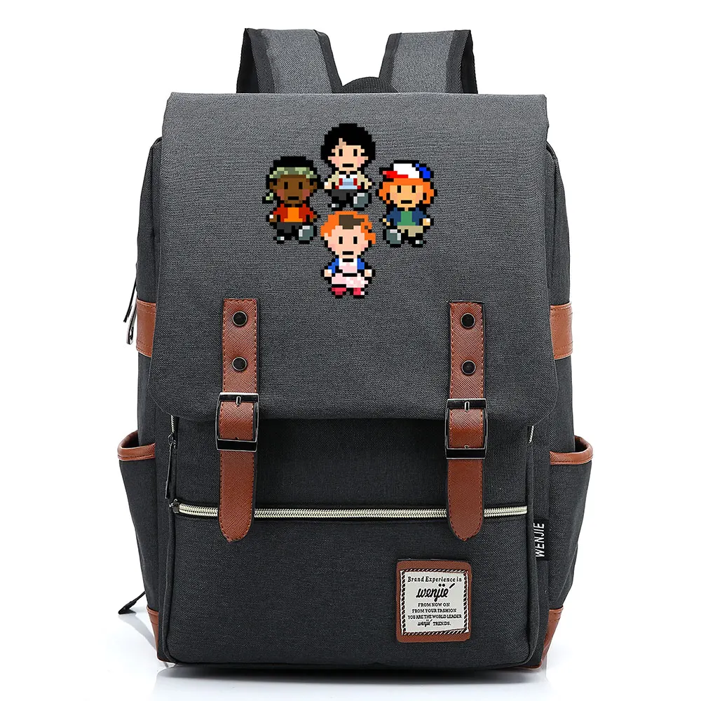 Fashion TV Series Stranger Things Demogorgon Buckle Children School bag Teenagers Student Schoolbags Women Bagpack Men Backpack | Багаж и