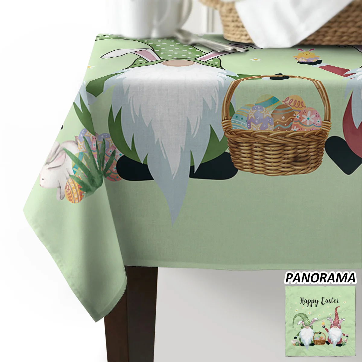 Карликовые кролик яйцо фруктово зеленый Скатерть для отеля стол пикника