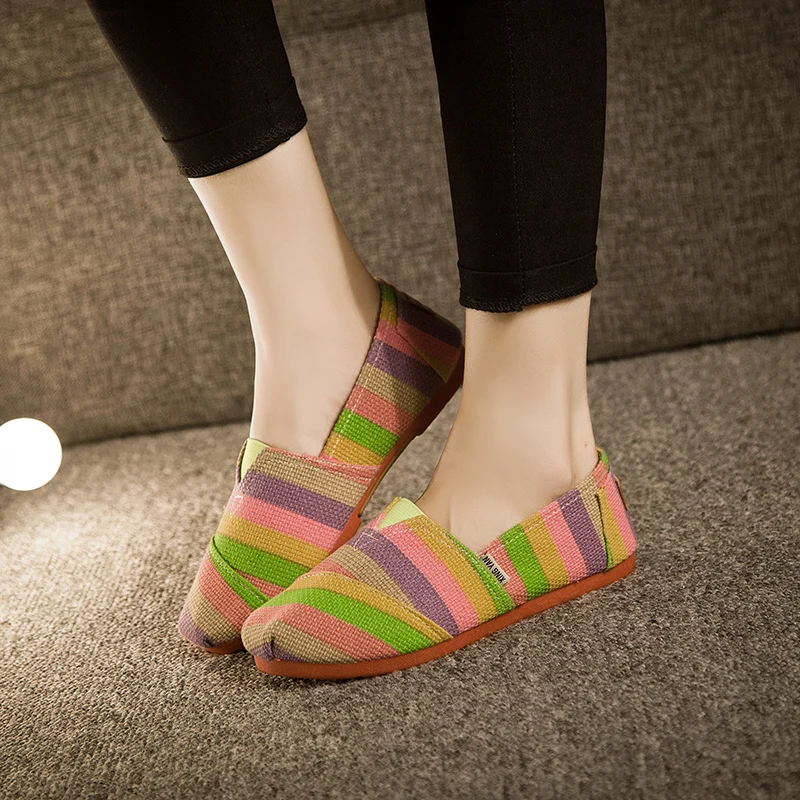 

Canvas shoes 2020 new female Korean version of a pedal flat lazy shoes