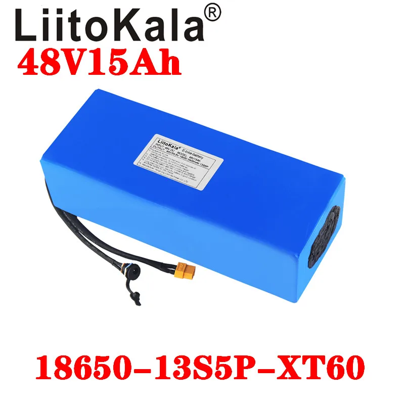 Аккумулятор LiitoKala 48 В 15 А · ч 1000 Вт литий-ионный аккумулятор 30 BMS и зарядное