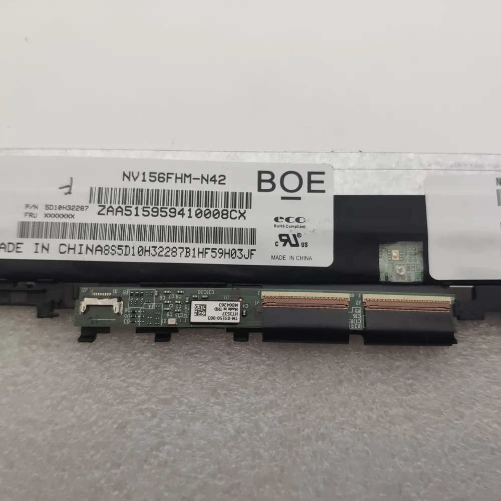 15 6latptop touch screen digitizer assembly display lp156wf6 spk1 nv156fhm n42 a13 fru 5d10k28140 for lenovo edge 2 1580 free global shipping