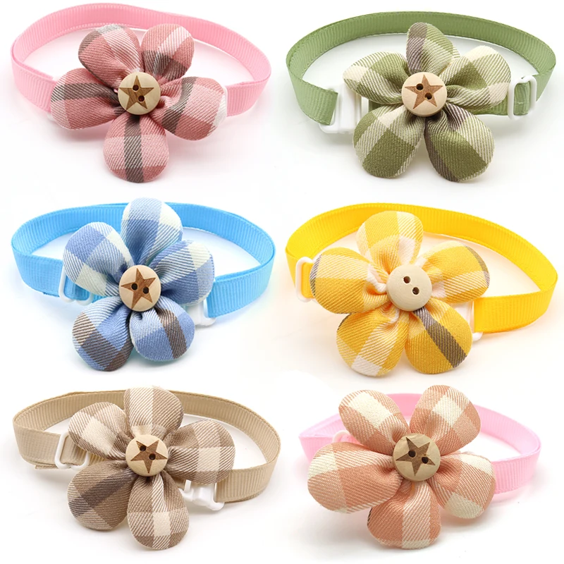 30/50 шт. аксессуары для собак ухода за домашними животными цветочные галстуки