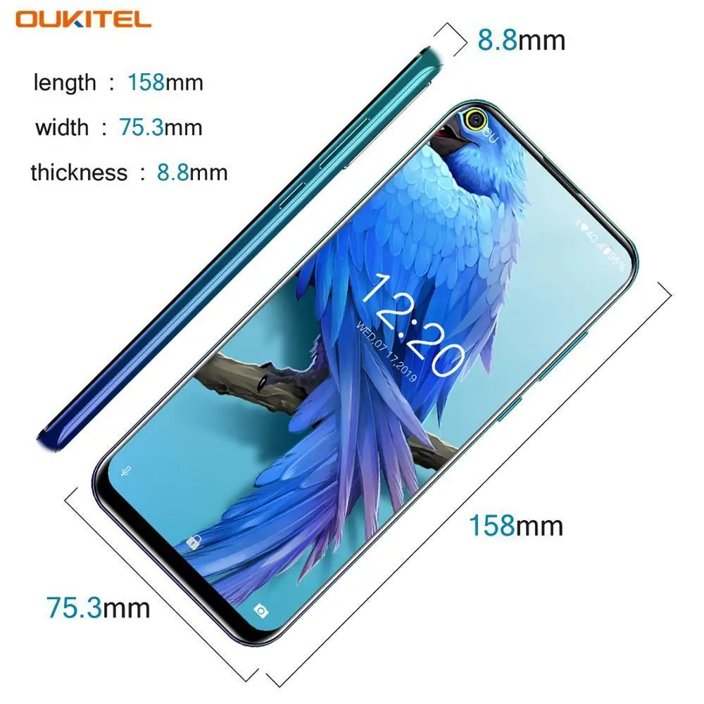Телефон OUKITEL C17 3 Гб + 16 ГБ 6 35 дюйма 19 5: 9 Android 0 четырёхъядерный процессор MTK6765 5 Мп 13
