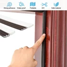 Звукоизоляционная пенопластовая уплотнительная лента, непродуваемый и пыленепроницаемый самоклеящийся наполнитель для зачистки дверей и окон, 1 м