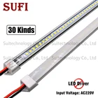 Жесткая светодиодная лента, 5 шт., 220 В переменного тока, 20 см, 40 см, 50 см, 60 см