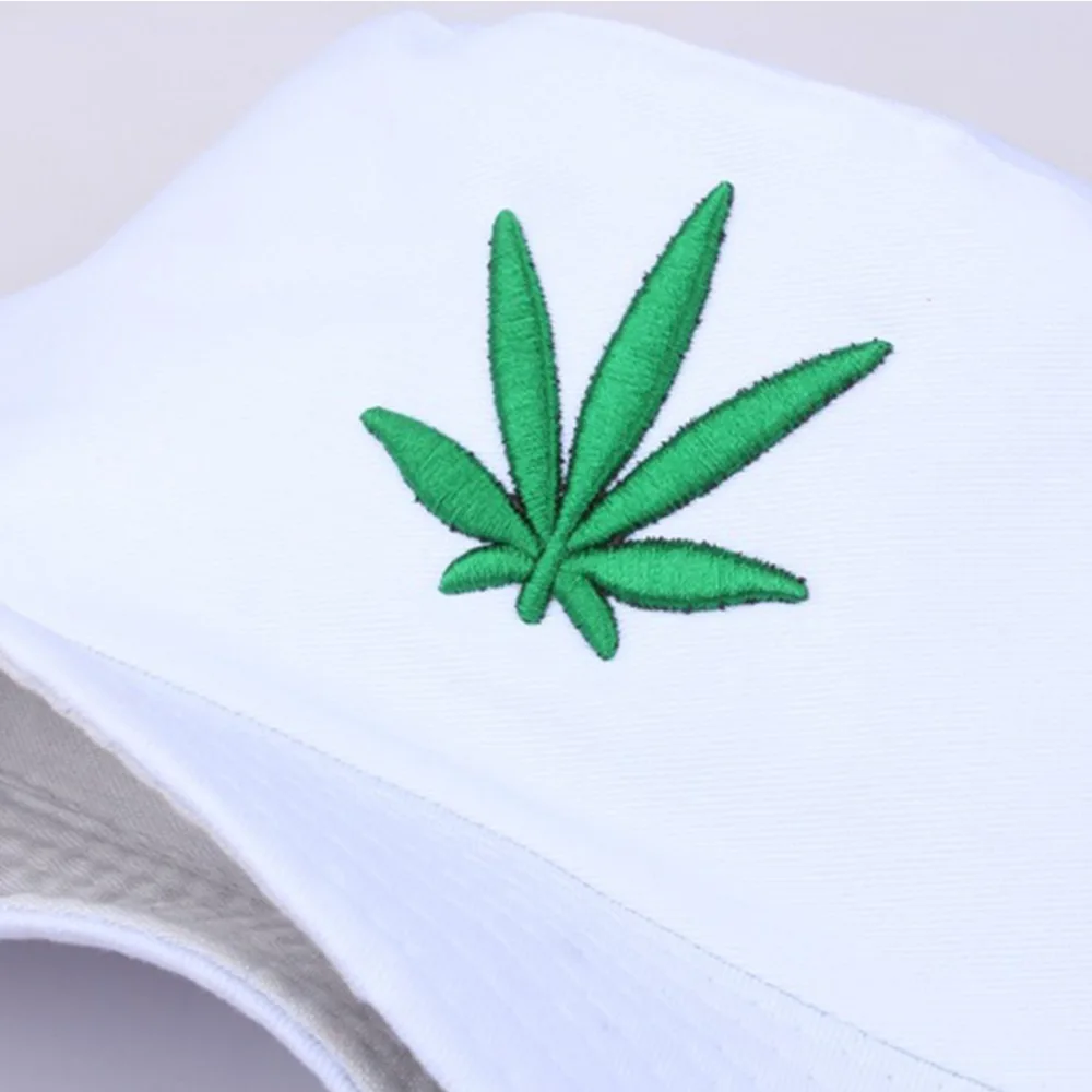 Панама с вышивкой в виде кленового листа для мужчин и женщин складная шапка