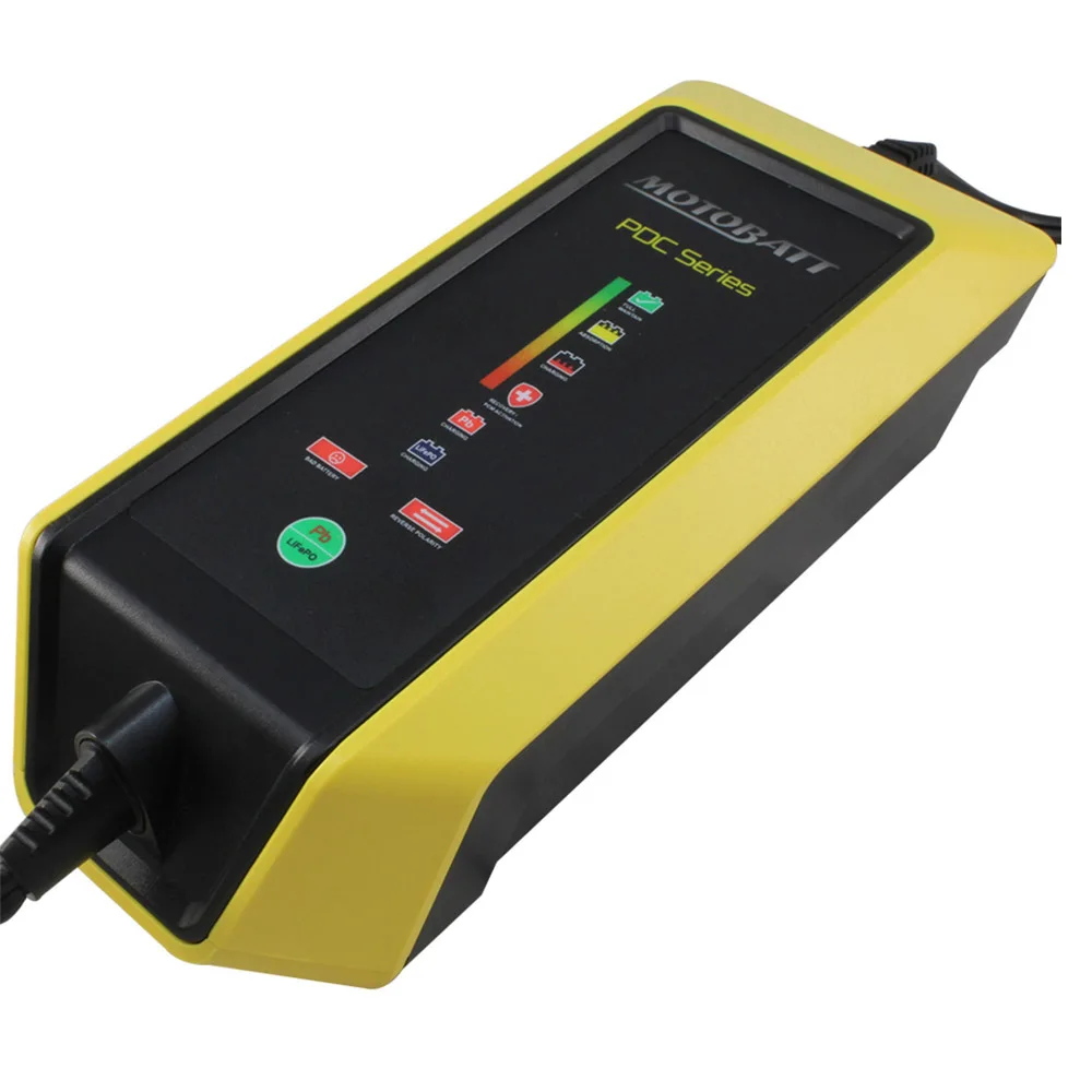Motobatte 12V 2.0A Motorcycle Battery Charger Suit AGM Lead Acid Lithium and Standard Flooded Types Batteries Maintainer FAT BOY |