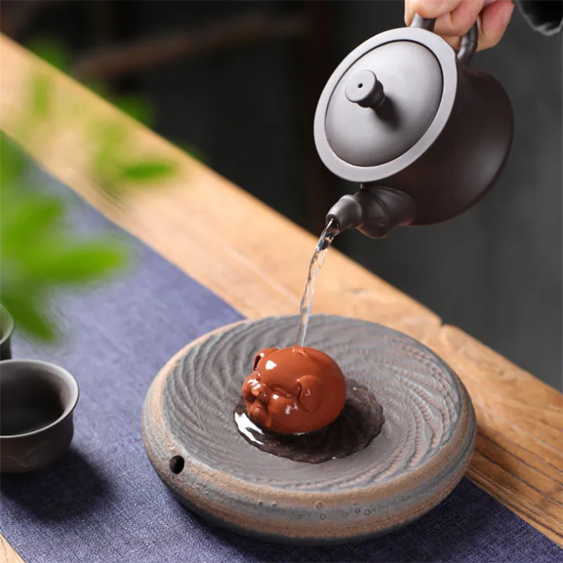 Мини пурпурная глина милый бутик удачи животное автомобиль украшение маленький