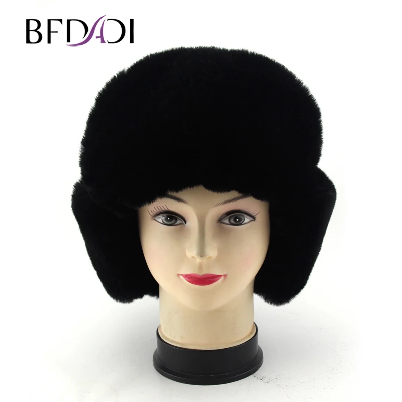 BFDADI 2020 шапка-бомбер из искусственного меха Мужская зимняя теплая утолщенная