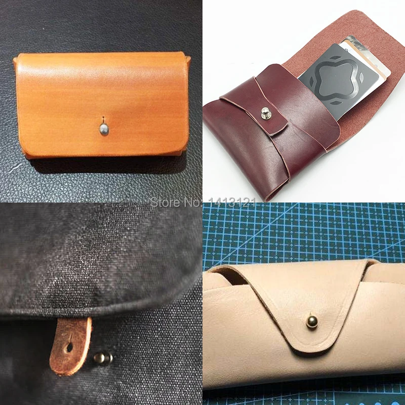 8 видов стилей кошелек сумка винт Нержавеющая сталь ремень заклепки Держатель