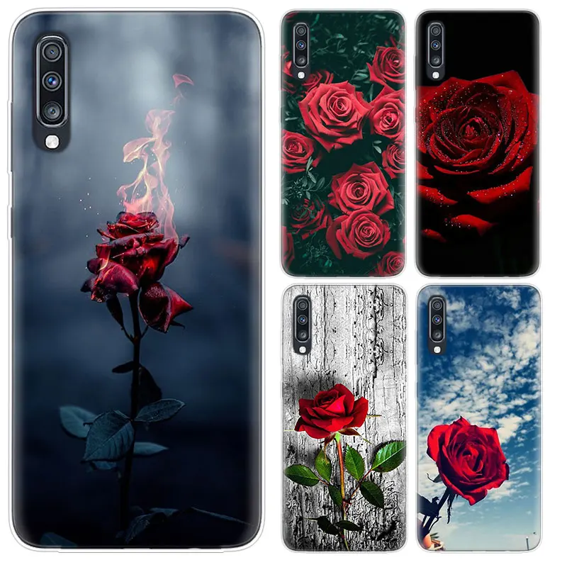 

Bright Roses Flowers Case For Samsung Galaxy A50 A51 A70 A71 A41 A31 A21 A11 A30 A40 A20 A10 A10E A20E Transparent Cover Coque