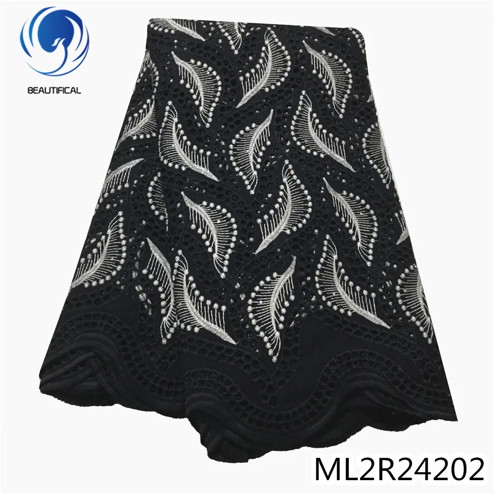 

African Swiss Voile Lace Cheap Price 100% Cotton Lace Dry Lace for Women Gaement ML2r242/ML2R243