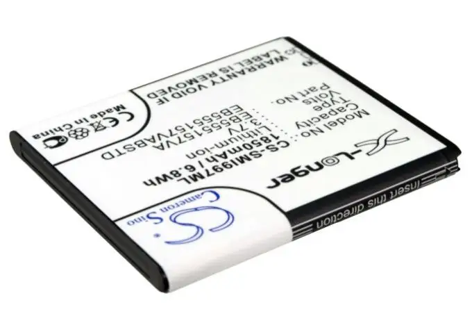 Аккумулятор cameron sino 1850 мА · ч для AT&ampT SGH-i997 EB555157VA EB555157VABSTD SAMSUNG Galaxy S II HD LTE Skyrocket |