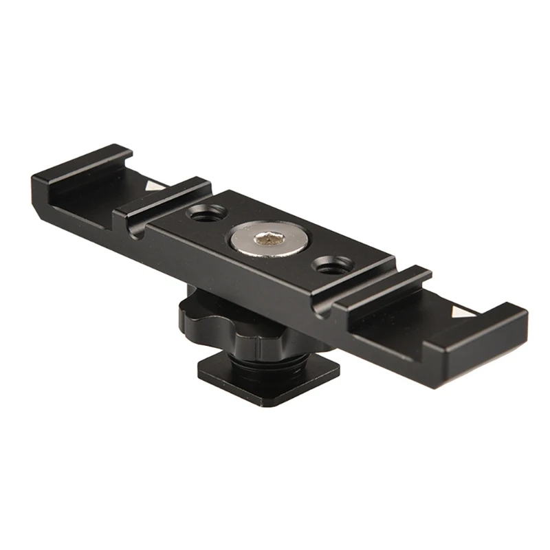 

Hot Shoe Extension Bar Mount Cold Shoe Extension Flash Bracket DV Video Camera