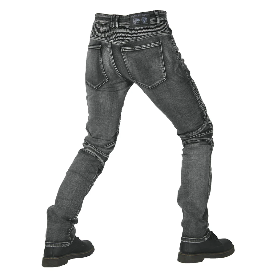 Новинка 2022 мужские серые джинсы VOLEOR в стиле ретро с локомотивами Улучшенная