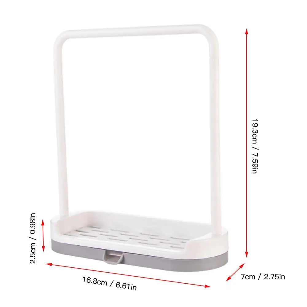 Держатель для кухонного полотенца тряпки вешалка над раковиной полка губки