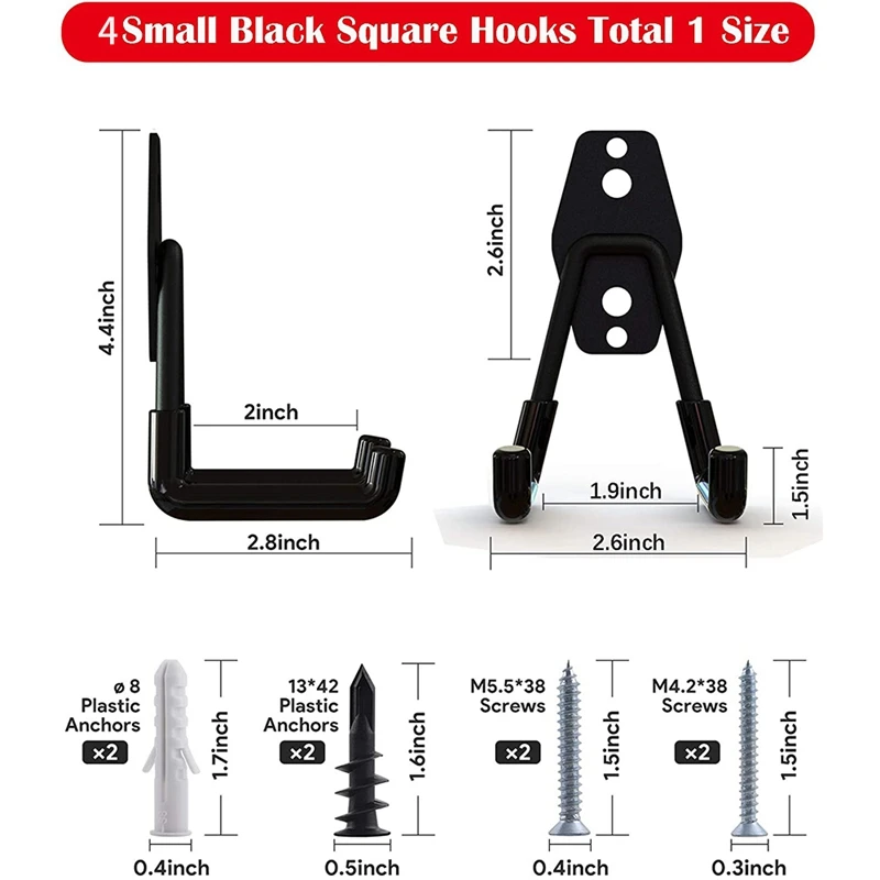 Гаражные крючки гаражные для хранения универсальные двойные сверхмощные