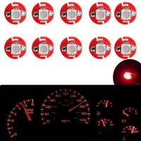 10pcs car center console light t5 b8 4d 5050 1 smd led red dashboard dash gauge instrument light bulbs 65062111391260
