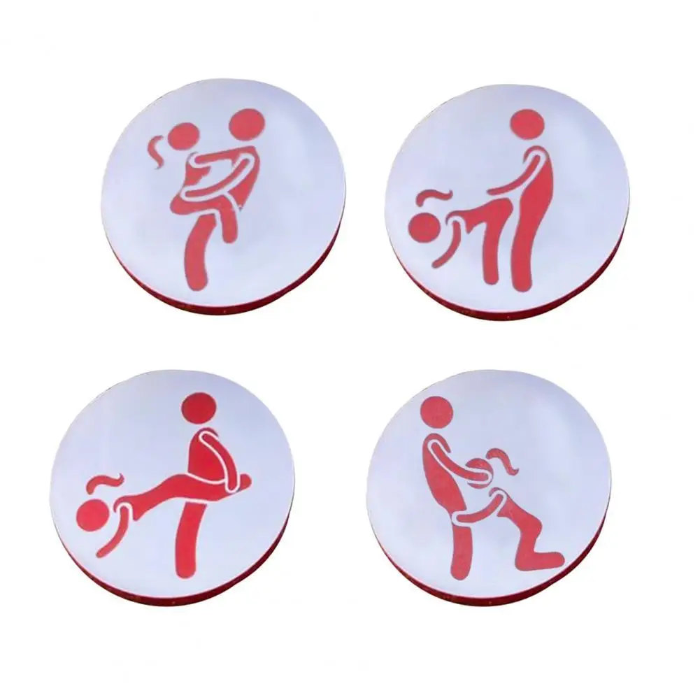 

50% Hot Sale 4Pcs/Set Golf Ball Markers Innovative Printed Pattern Wood Perfect Match Golf Position Marks Ornamnet for Outdoor