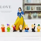 Игрушки Disney, ПВХ, Белоснежка и семь гномов, кукла, сцена, торт, выпечка, десерт, отправляются игрушки, декоративные украшения ручной работы, подарки