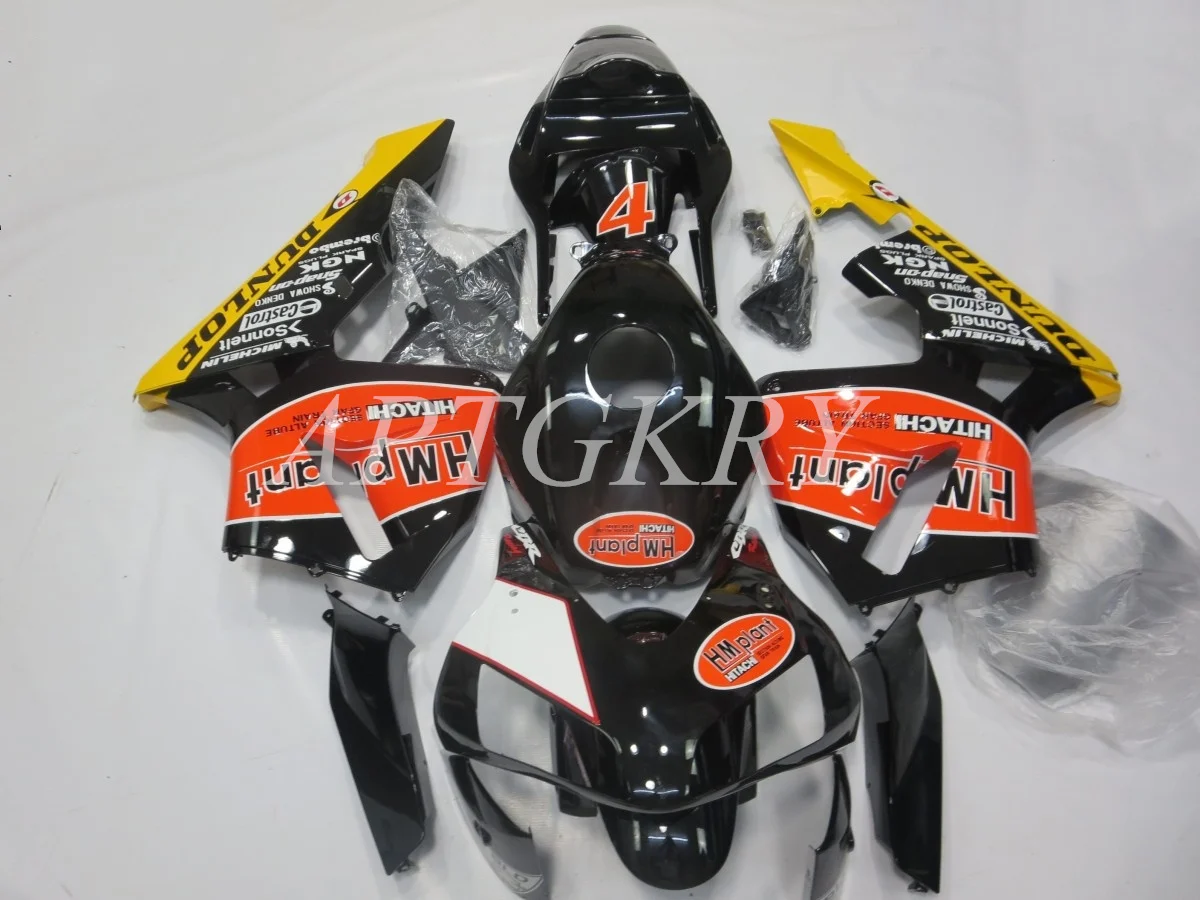 

4 Gifts New ABS Motorcycle Fairing Kit Fit For Honda CBR600RR F5 2003 2004 Bodywork Set Custom Orange Black