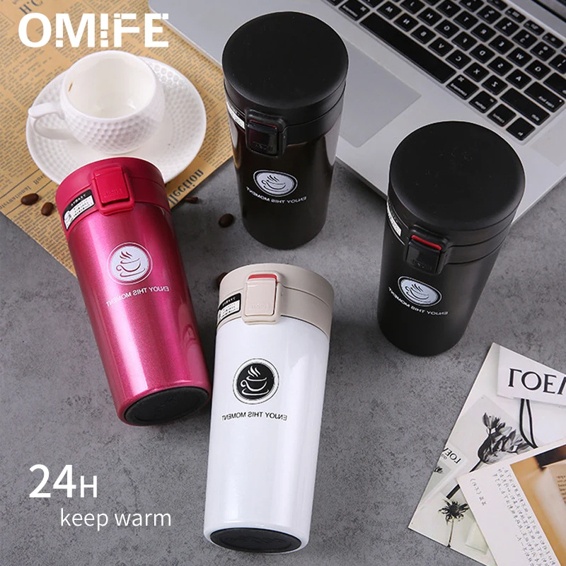 Omife, термос для путешествий, кофейная кружка, бутылка из нержавеющей стали, термос, чашка, вакуумная колба, термо-бутылка для воды, чайная кружка, Термокружка