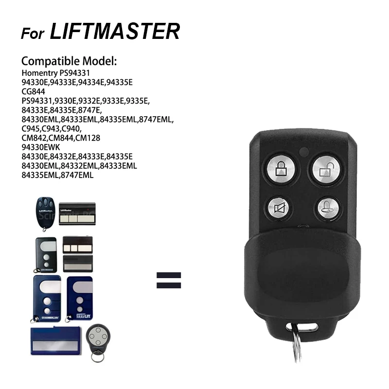 

1pcs Chamberlain liftmaster motorlift 94333E A5639-7 replacement Remote Control Rolling Code for garage gate door NEW