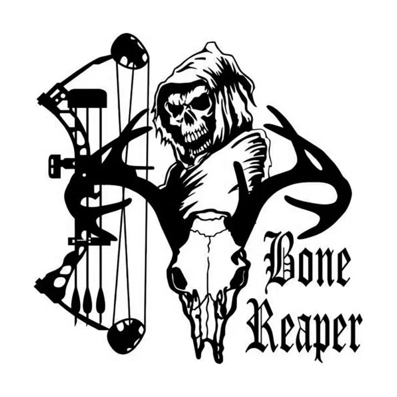 Творческий стайлинга автомобилей наклейки персонализированные Death Skull Охота для